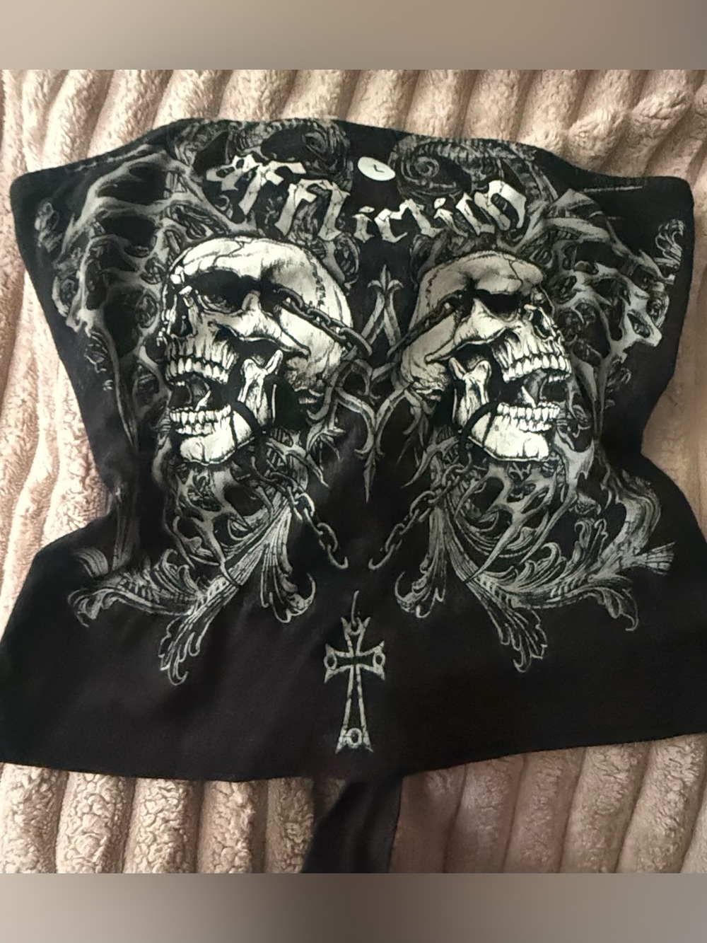 Affliction Black Tube Top size L